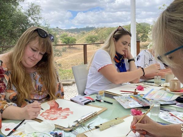 Botanical painting & yoga vacation, Portugal