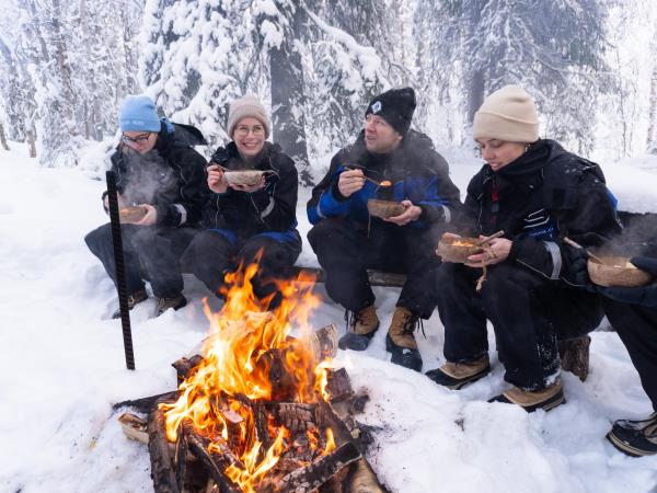 Snowshoeing vacation in Finland
