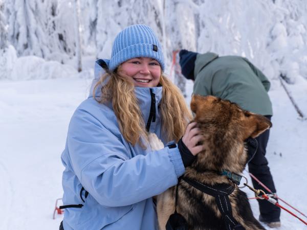 Family winter activity week in Finland