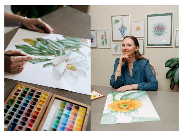 Botanical painting vacation in Greece