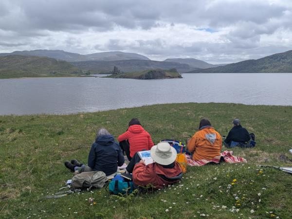 Painting holiday in Scottish Highlands 