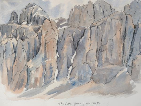 Dolomites painting vacation in Italy