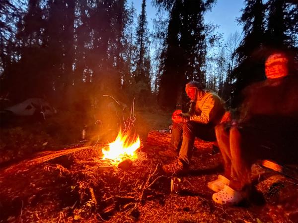 Autumn in Lapland hiking vacation, small group