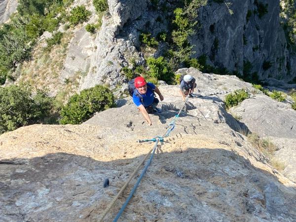 Rock climbing vacation in the French Alps