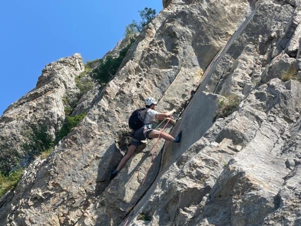Rock climbing vacation in the French Alps