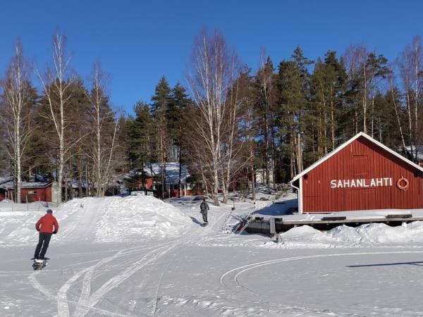 Finland winter vacation, tour skating
