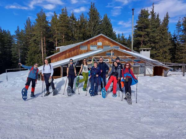 Winter snowshoeing vacation in Bulgaria