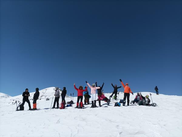 Winter snowshoeing vacation in Bulgaria