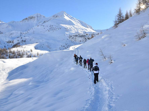 Snowshoeing in the French Alps