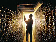 Selecting wine, South Australia. Photo by South Australia Tourist Board