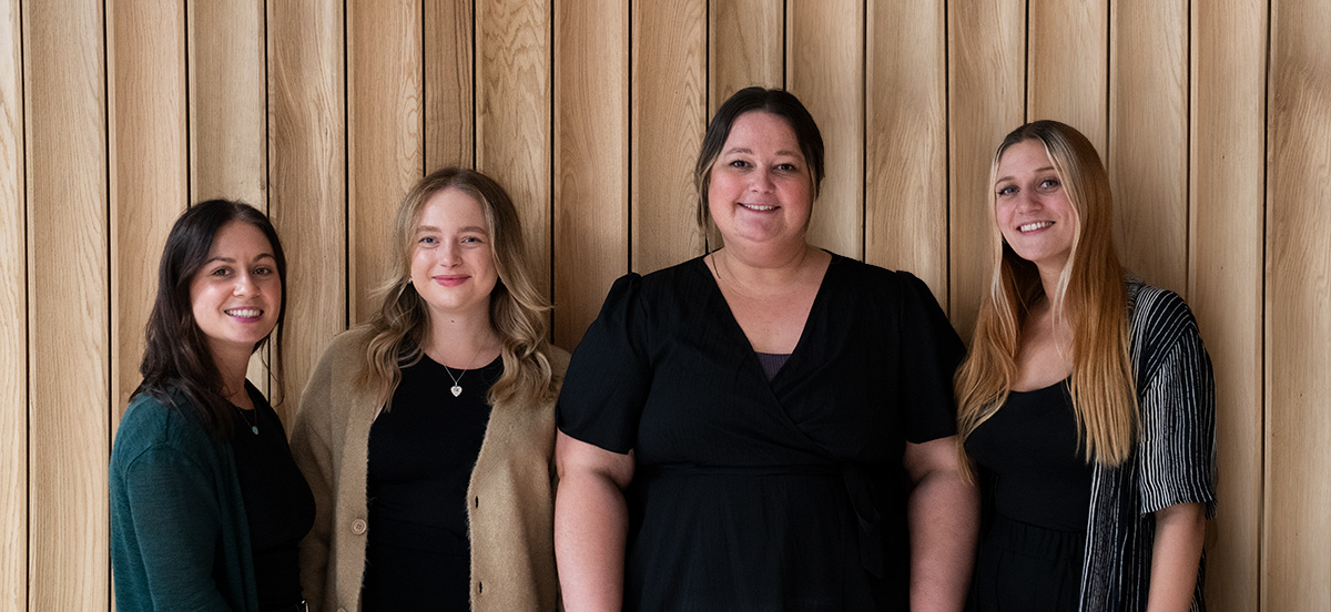 The Responsible Travel Team - From left to right Alice, Kathryn, Abbie & Julia (Simone is overseas in Bali!)