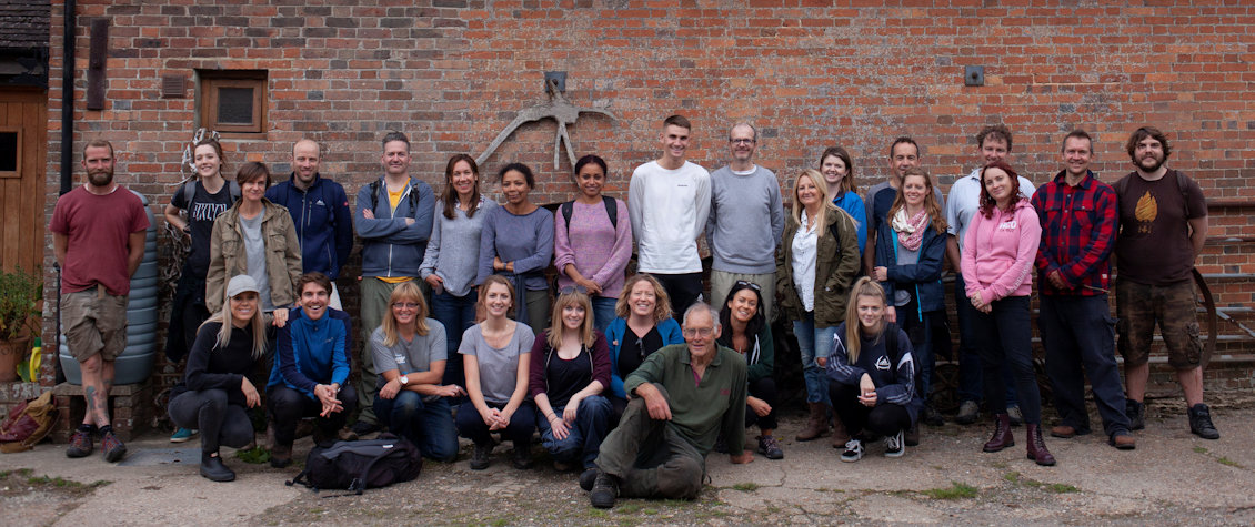 Staff volunteering day at a local re-wilding project.