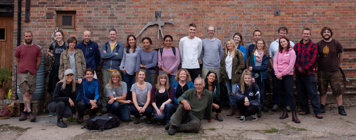 Staff volunteering day at a local re-wilding project.
