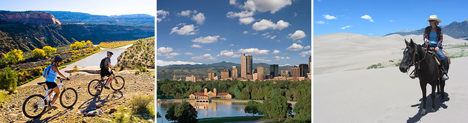 Cycling in Colorado, Denver & horse riding at Great Sand Dunes National Park