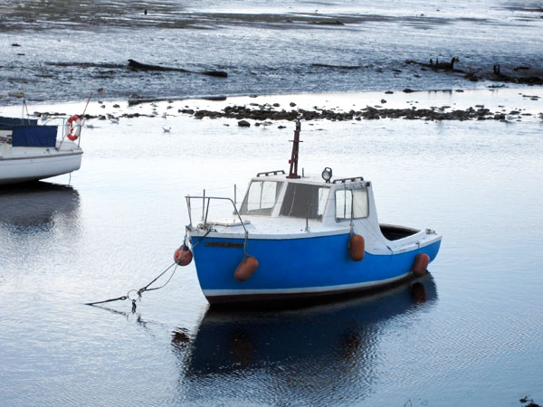 Scottish fishing boat in a harbour