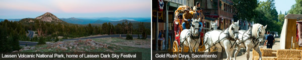Lassen Volcanic NP & Gold Rush Days, Sacramento