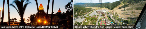 San Diego and Squaw Valley