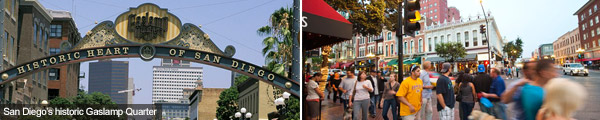 San diego's Gaslamp Quarter