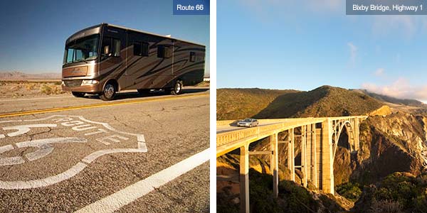 Route 66 and Highway 1, Bixby Bridge