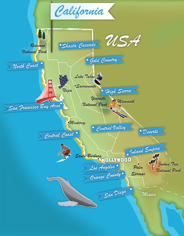 northern california coastline map