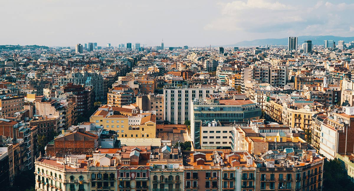 The Barcelona skyline