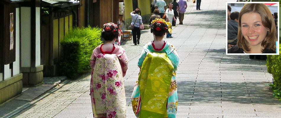 Geisha and (inset) Ruth Hubbard