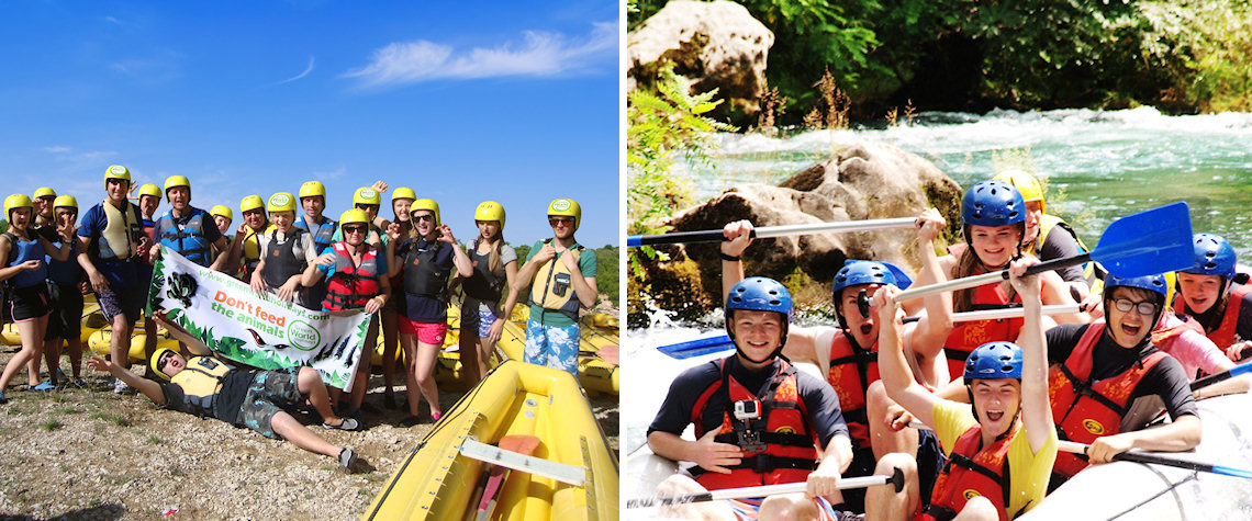 Mini rafting and white water rafting