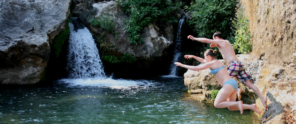 Just one of our many waterfalls