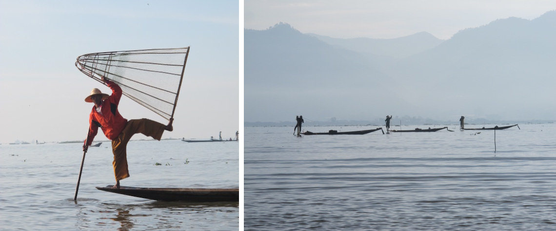 Inle Lake and fisherman