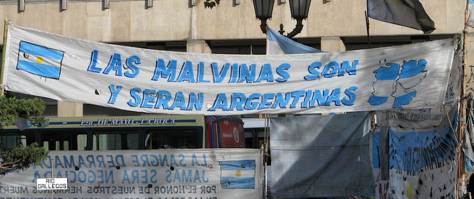 Falklands protest