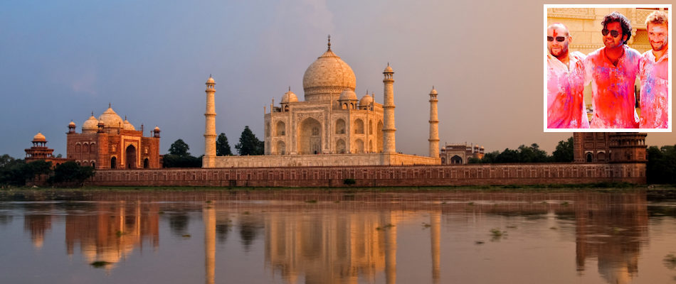 Taj Mahal and (inset) Saurabh Joshi