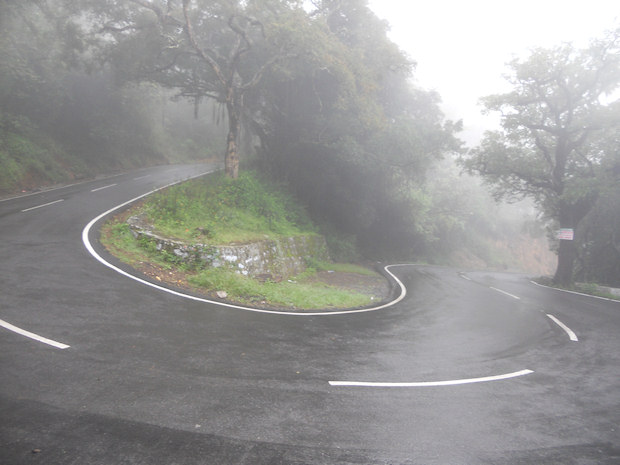 Up to Ooty hill station in the mist