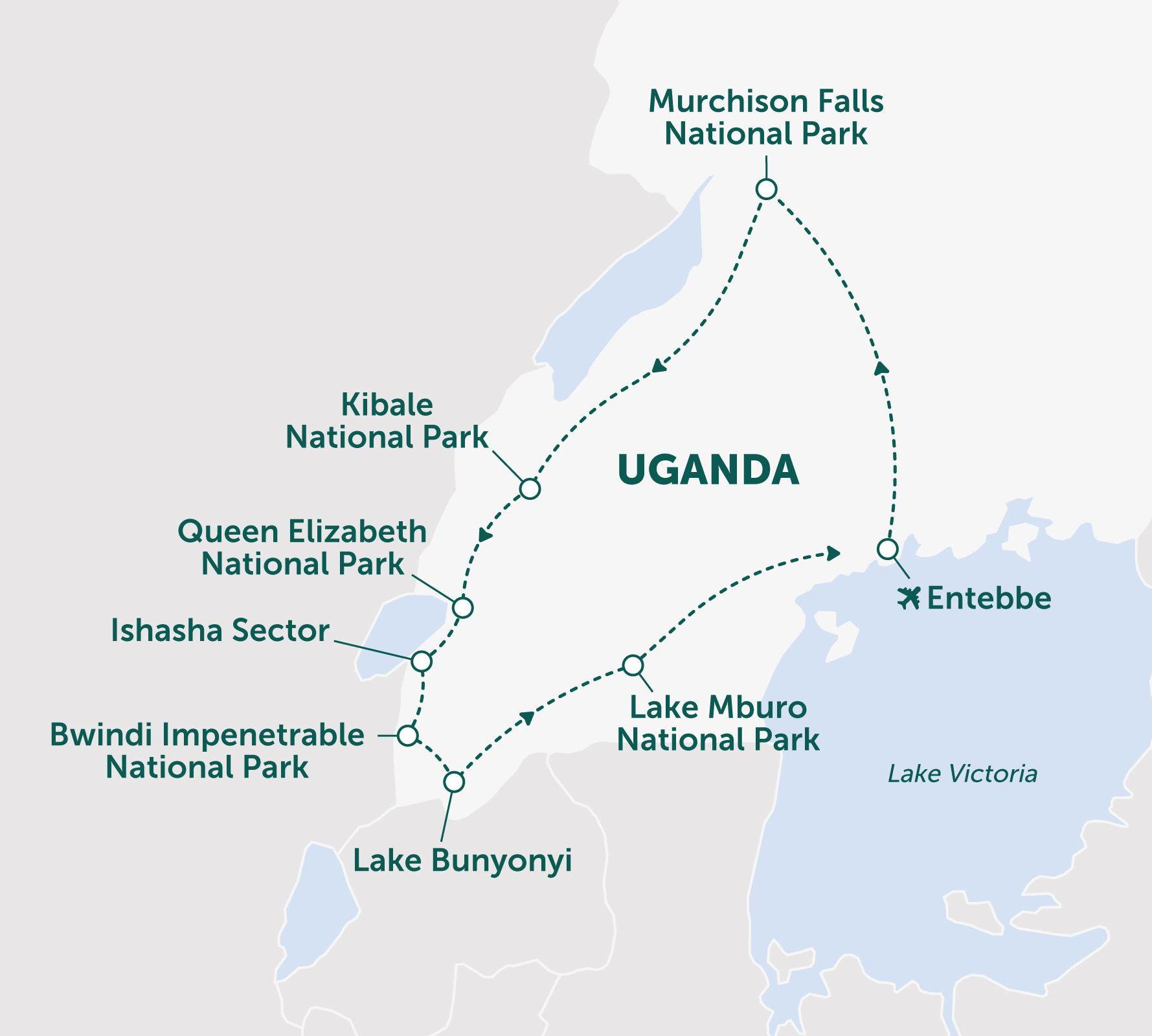 Uganda Wildlife And Activity Vacation Responsible Travel Map Id9476 Uganda Wildlife And Activity Holiday 