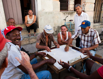 Meeting people in Cuba