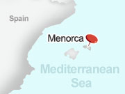 Menorca location map