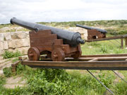 Cannons at Fort Marlborough. Photo by Nick Haslam