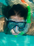 Snorkeller in Menorca. Photo by Audax Hotel
