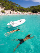 Snorkellers in Menorca. Photo by Audax Hotel