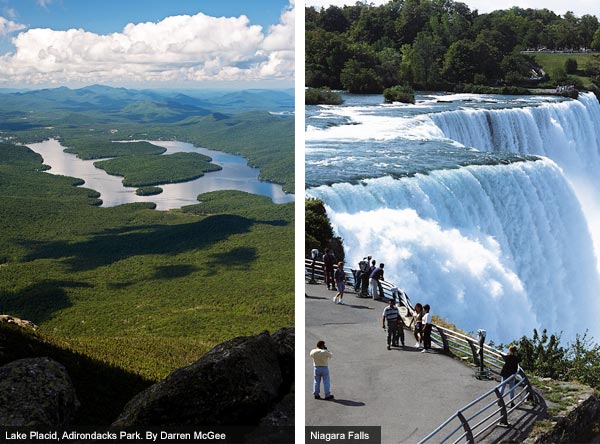 Lake Placid and Niagara Falls, New York State. Photos by Darren McGee