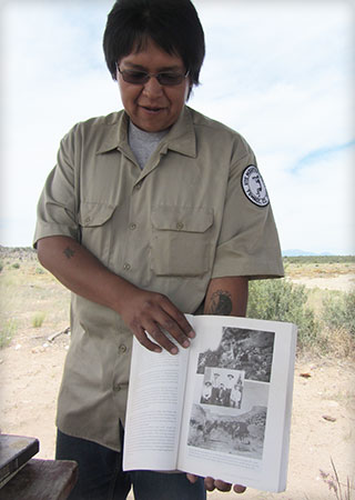 Tour guide in Ute Mountain Tribal Park, Colorado