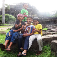 Boys at Angkor Wat