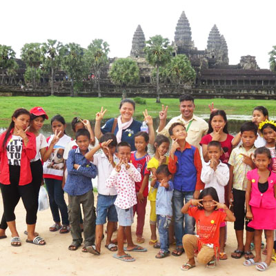 Group in at Angkor Wat