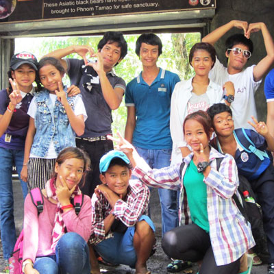 Group at the Free the Bears Sanctuary