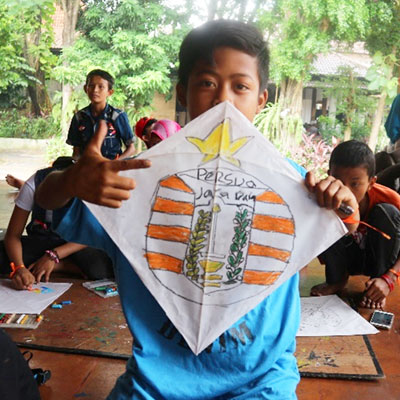 Boy with his kite