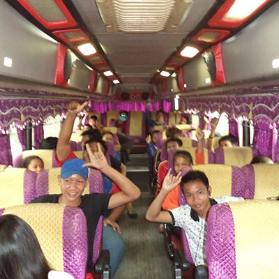 Fun on the bus
