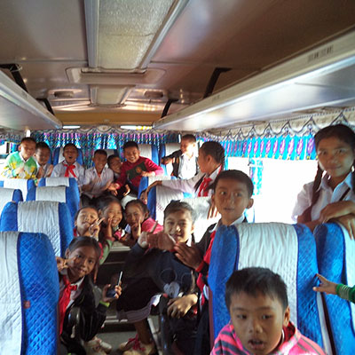 Children on the bus