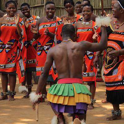 Man & women dancers