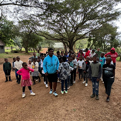 group of children with staff