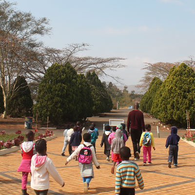 Children walking