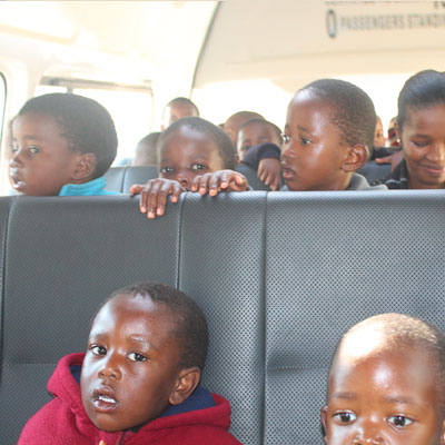 Children on the bus